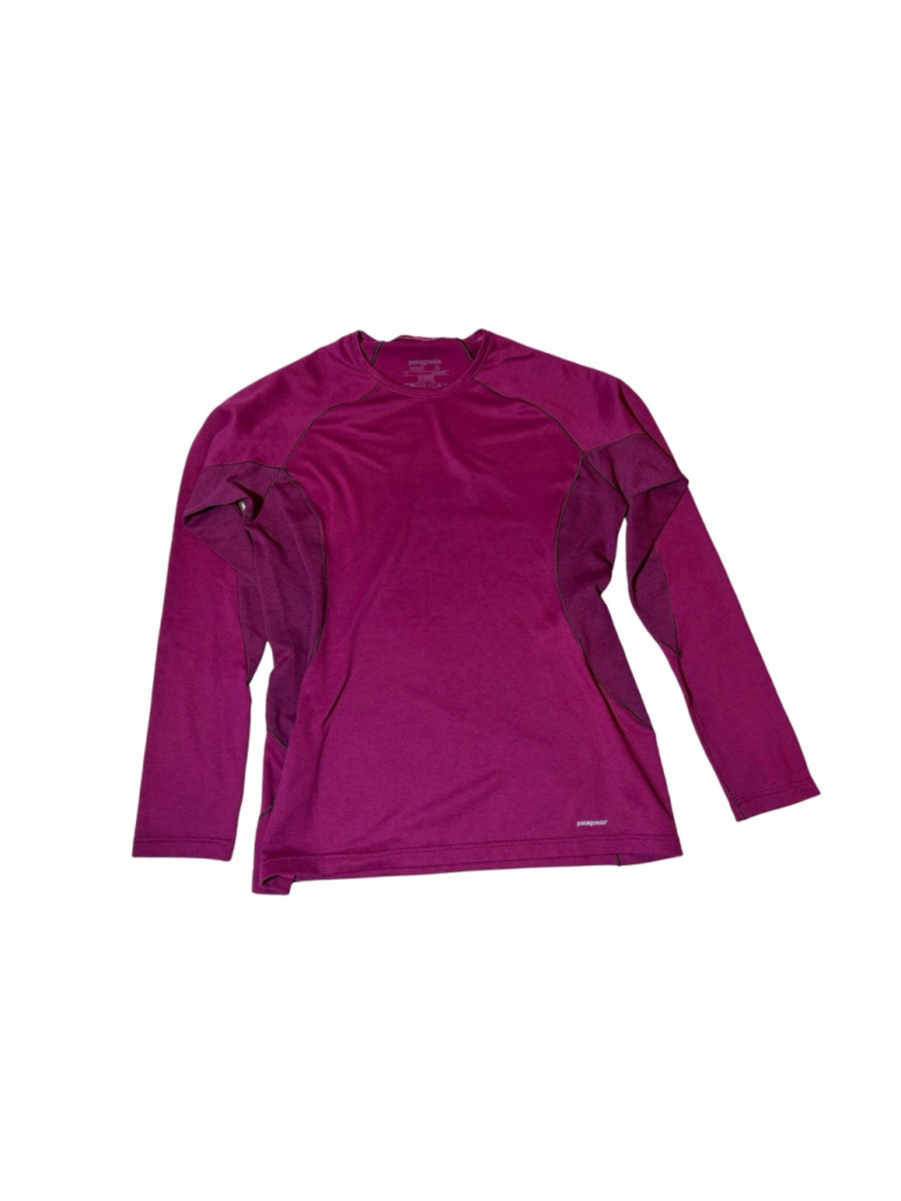 Patagonia Capilene Baselayer Top Purple Long Sleeve Active Hiking M
